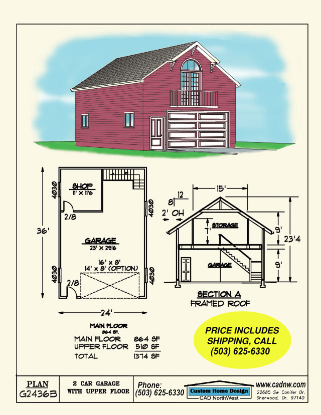 G2436B sales drawing