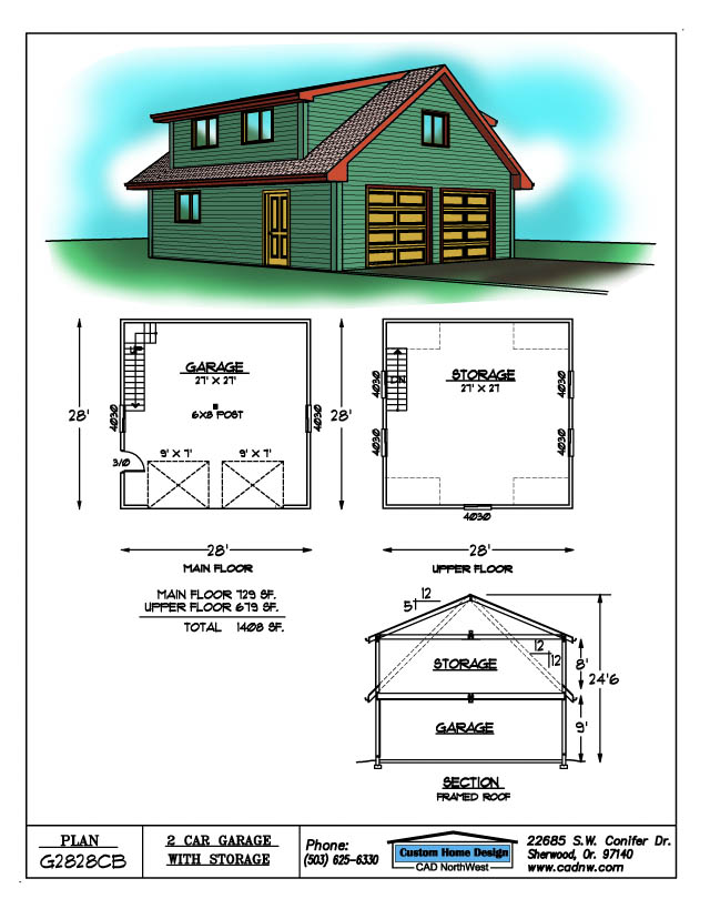 G2828CB sales drawing